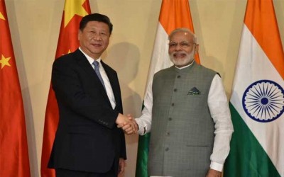 Indian PM Narendra Modi meets Xi Jinping