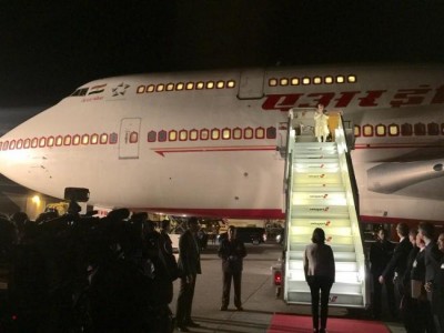 Narendra Modi reaches Switzerland