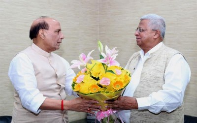 Tathagata Roy meets Rajnath Singh