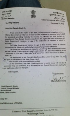 Demonetisation: CRPF to assist in IT raids in Kolkata, Mamata protests