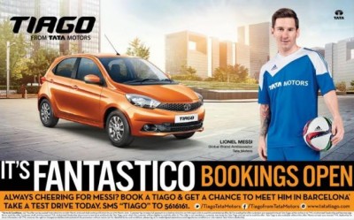 Bookings open for the exciting new compact hatchback Tata TIAGO