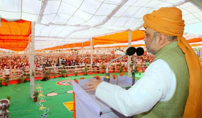 Amit Shah addresses rally in Haryana