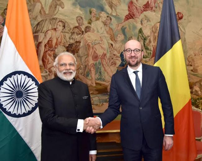 Narendra Modi in Brussels