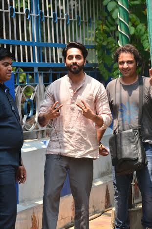 Ayushmann Khurrana shoots for Meri Pyaari Bindu in Kolkata