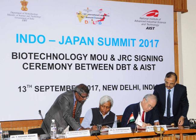 India and Japan sign MoU and Joint Research Contract in the biotech sector
