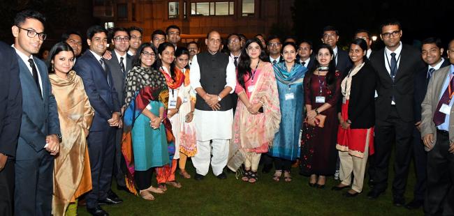 Home Minister meets IAS probationers in Mussoorie