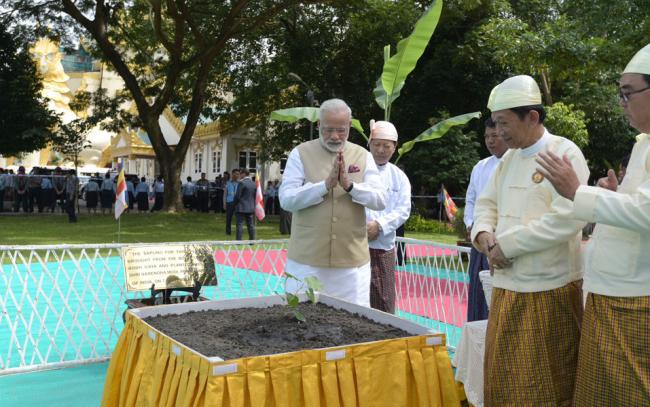 Prime Minister Narendra Modi's visit to Yangon, Myanmar 