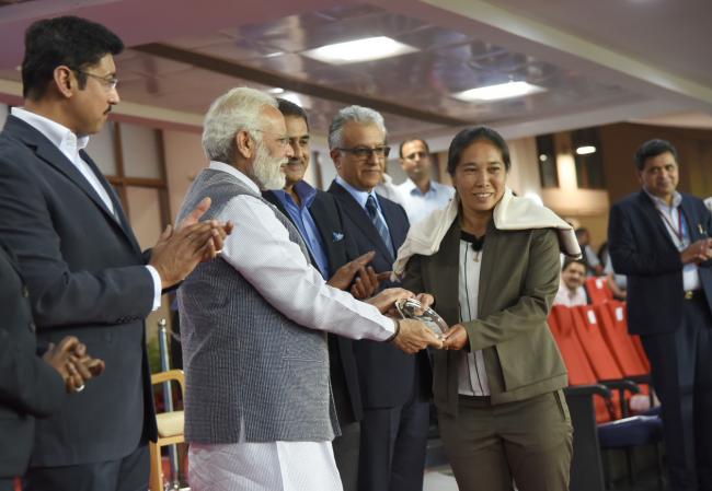PM Modi at 2017 FIFA U-17 World Cup match in New Delhi