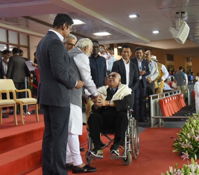 PM Modi at 2017 FIFA U-17 World Cup match in New Delhi