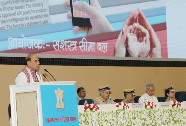 Union Home Minister Rajnath Singh in New Delhi