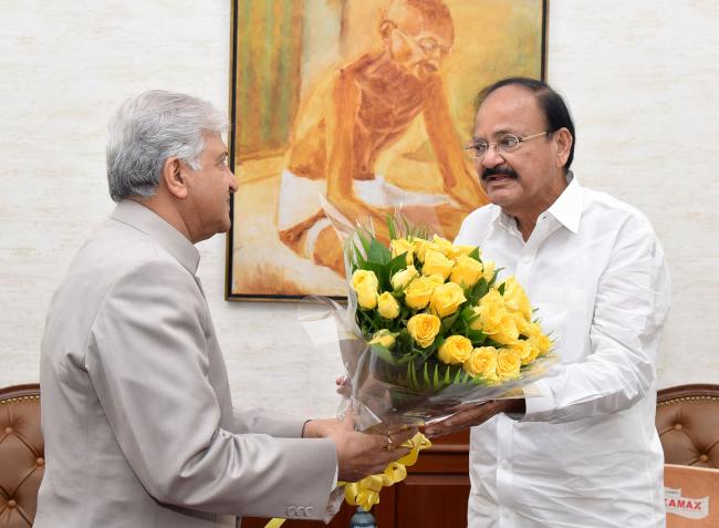 Governors and Lt Governors call on Vice President M Venkaiah Naidu in New Delhi