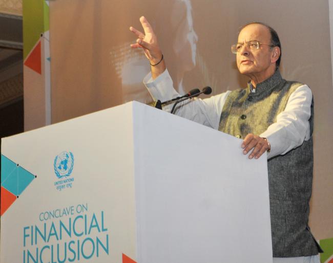 Union Minister Arun Jaitley delivers keynote address at Financial Inclusion Conclave
