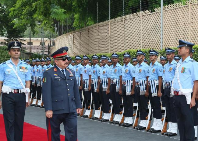 Lieutenant General Abdul Wahab Wardak, Vice Chief of General Staff (Air), Afghanistan National Security Forces visits India