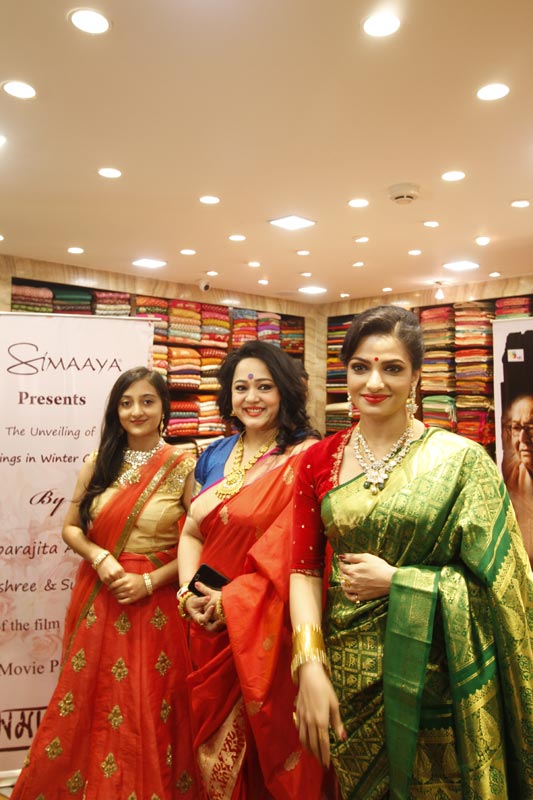 Tollywood beauties were happy to sift through Simaaya's latest 'Wedding in Winter' collection