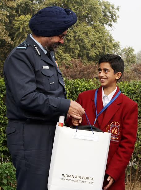 BS Dhanoa interacts with children