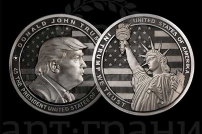 Russian mining company mints special Trump coins