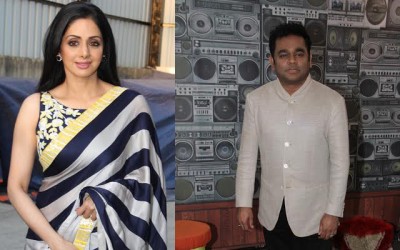 Sridevi & A R Rahman promotes Mom on the sets of â€˜Sa Re Ga Ma Pa Lil Champs 2017â€™!