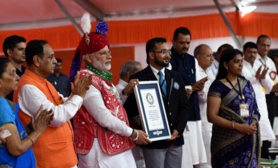 PM Modi dedicates water supply scheme to nation in Gujarat 