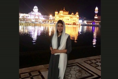 Shruti Hassan visits the Golden Temple in Amritsar