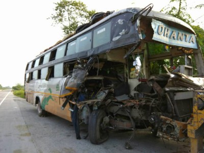 Three killed in West Bengal bus mishap