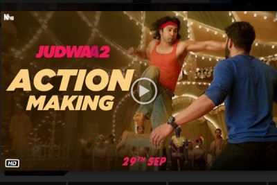 Making video of action sequence from Judwaa 2 released