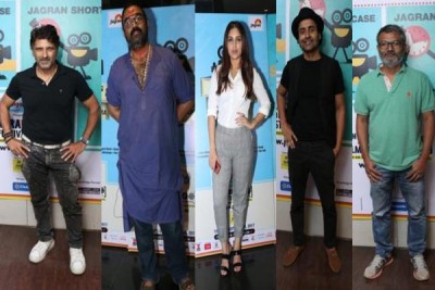 Bhumi Pedneker, Nitesh Tiwari, Ashwini Tiwari attend Jagran Film Festival in Mumbai