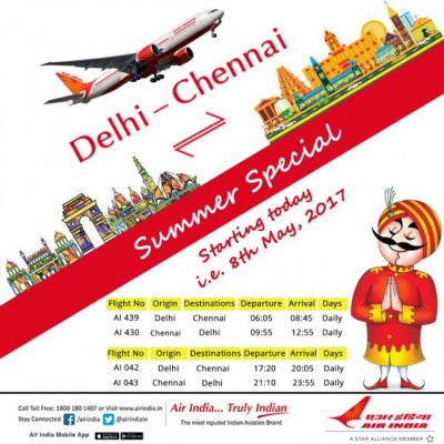 Air India deploys Boeing 777 aircraft on Delhi-Chennai route