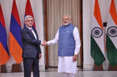 Armenian President meets Narendra Modi