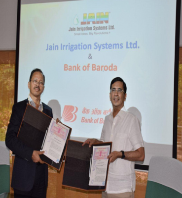 Bank of Baroda enters into MOU with Jain Irrigation Systems Limited