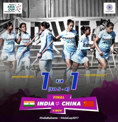 Indian women's hockey team lift Asia Cup title 