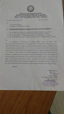 Public fund diversion to Naga outfits: NIA arrest four Nagaland govt officials