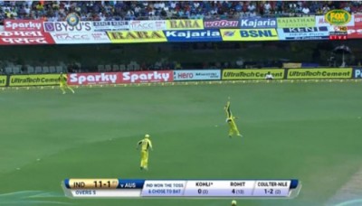 Chennai ODI: Glenn Maxwell takes stunning catch to dismiss Kohli