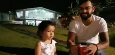 Virat Kohli enjoys spending time with Ziva, shares video