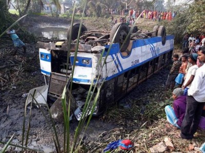 West Bengal: State bus falls into ditch in Howrah, 35 hurt 