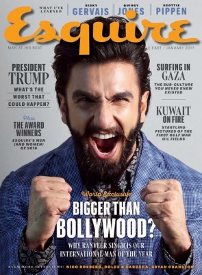 Ranveer Singh features on Esquire Magazine Cover