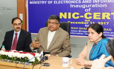 Ravi Shankar Prasad launches first NIC CERT to prevent and predict cyber attacks on government utilities 