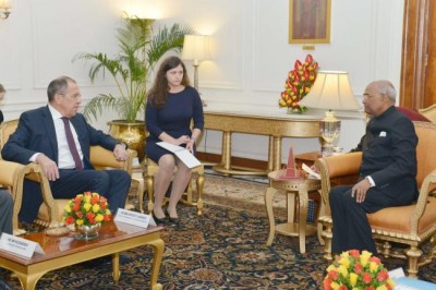 Foreign Ministers of Russia and China call on President Kovind 