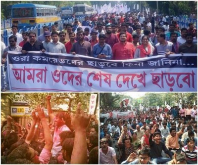 Kolkata: SFY-DYFI leaders, who were arrested during agitation, get bail