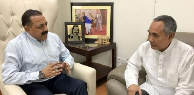 Deputy Chief Minister of Manipur calls on DoNER Minister Jitendra Singh