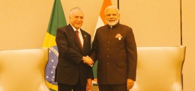 Narendra Modi meets Brazilian President Michel Temer