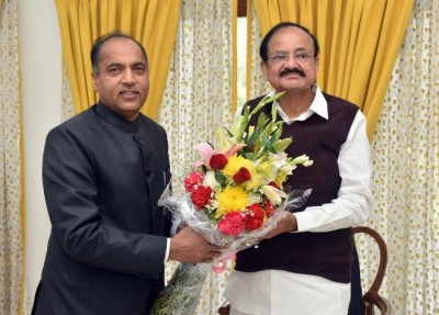 Himachal Pradesh CM Jairam Thakur meets Vice President 