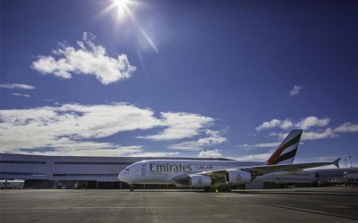 Emirates celebrates successful first year on A380 non-stop route