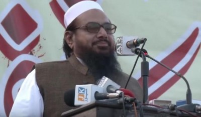Did a town in UP celebrate Hafeez Saeed's release?