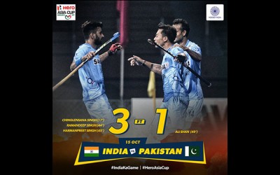 Hockey: India beat Pakistan 3-1