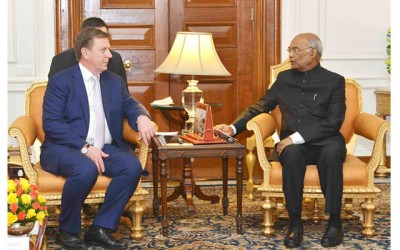 Prime Minister of Latvia calls on the President Kovind