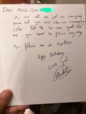 Malala Yousafzai's brother writes letter to wish on birthday, sister shares on Twitter