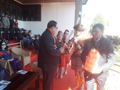 Assam Rifles DG visits Hornbill festival in Kohima