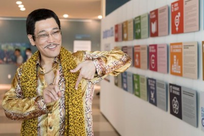 Japanese YouTube star Piko Taro makes first UN appearance, promotes Global Goals