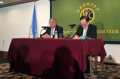 UN chief stresses need to denuclearize Korean Peninsula, avoid â€˜sleepwalking into warâ€™