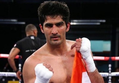 Vijender Singh beats Chinese opponent Zulpikar Maimaitiali, clinches WBO Asia Pacific Super Middleweight